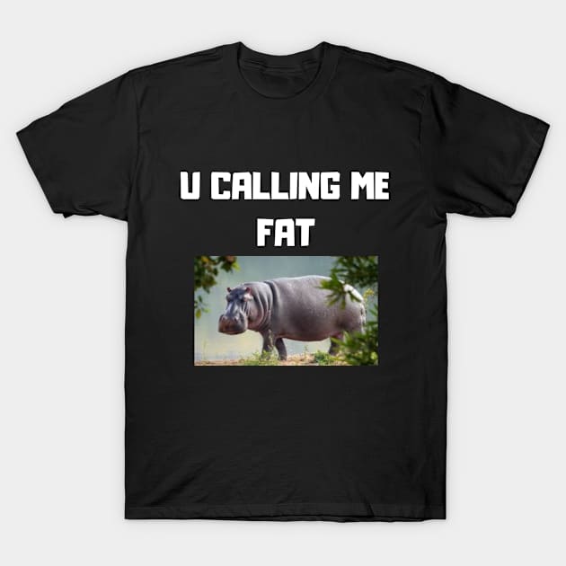 U calling me fat T-Shirt by Random store 